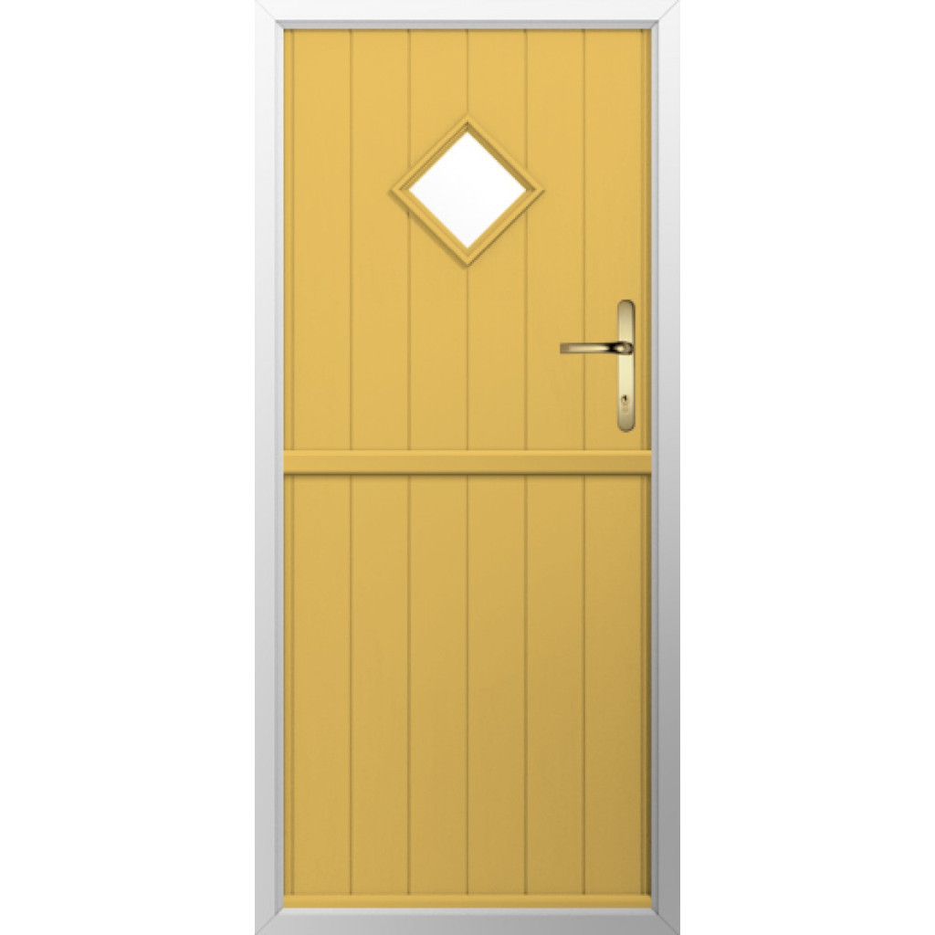 Solidor Flint 1 Composite Stable Door In Buttercup Yellow Image