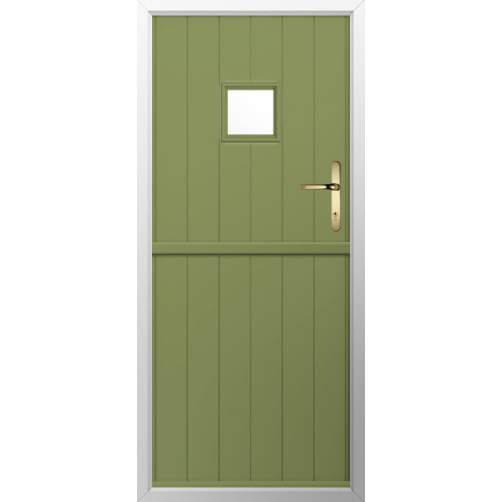 Solidor Flint Square Composite Stable Door In Forest Green Image