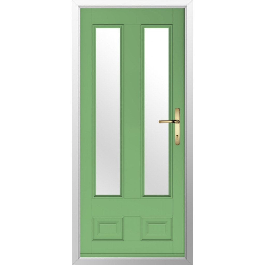 Solidor Edinburgh 2 Composite Traditional Door In Pistachio Green Image