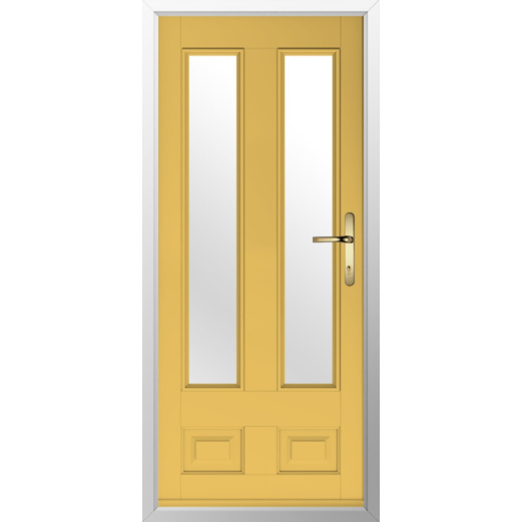 Solidor Edinburgh 2 Composite Traditional Door In Buttercup Yellow Image