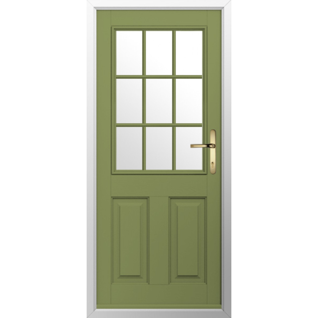 Solidor Beeston GB Composite Traditional Door In Forest Green Image