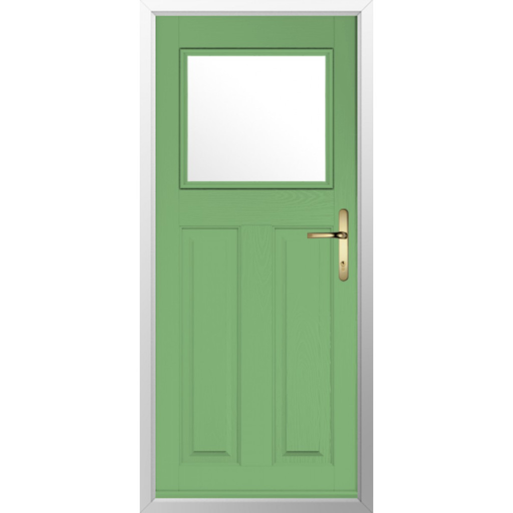 Solidor Sterling Composite Traditional Door In Pistachio Green Image
