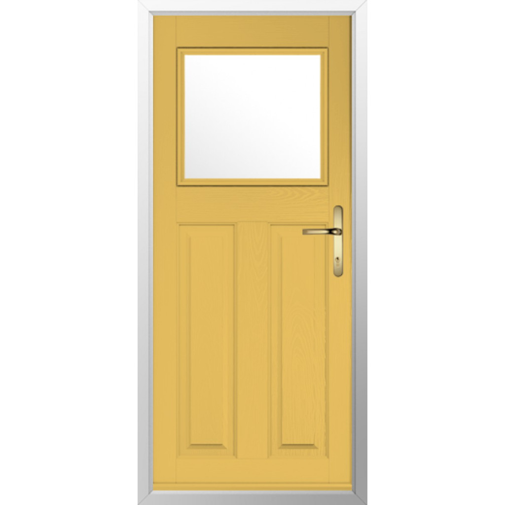 Solidor Sterling Composite Traditional Door In Buttercup Yellow Image