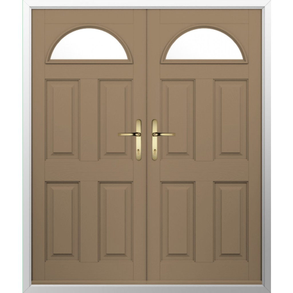 Solidor Conway 1 Composite French Door In Truffle Brown Image