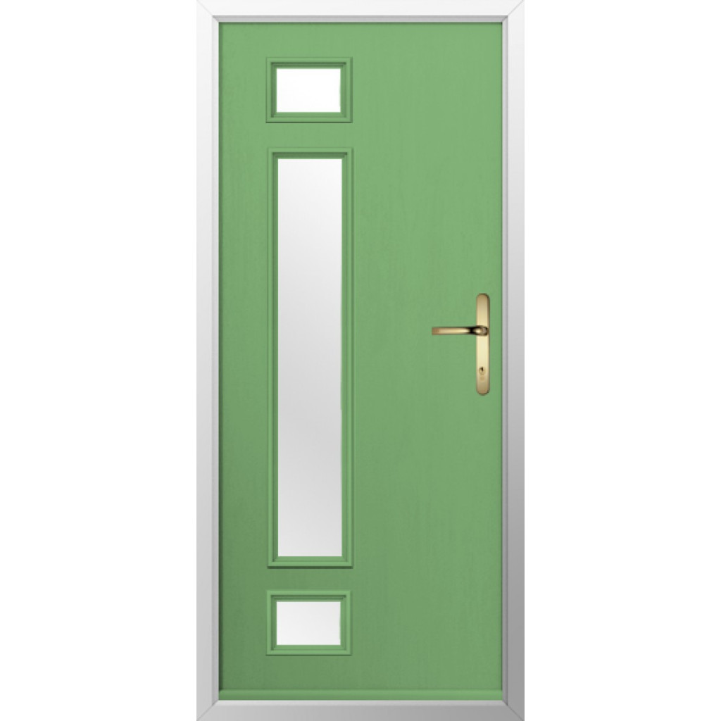 Solidor Rimini Composite Contemporary Door In Pistachio Green Image