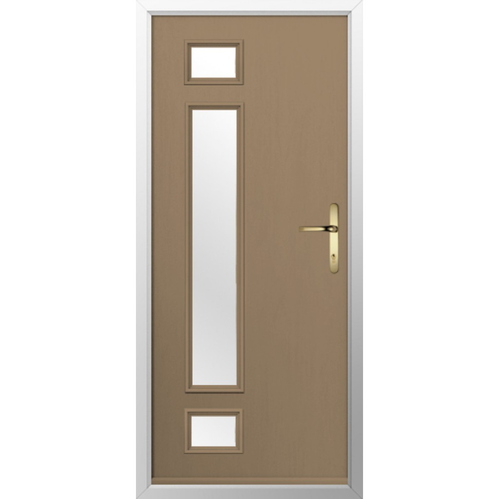 Solidor Rimini Composite Contemporary Door In Truffle Brown Image