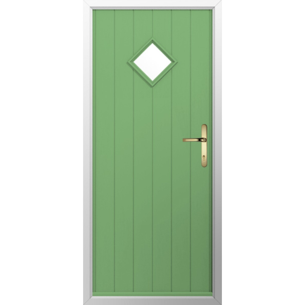 Solidor Bologna Composite Contemporary Door In Pistachio Green Image