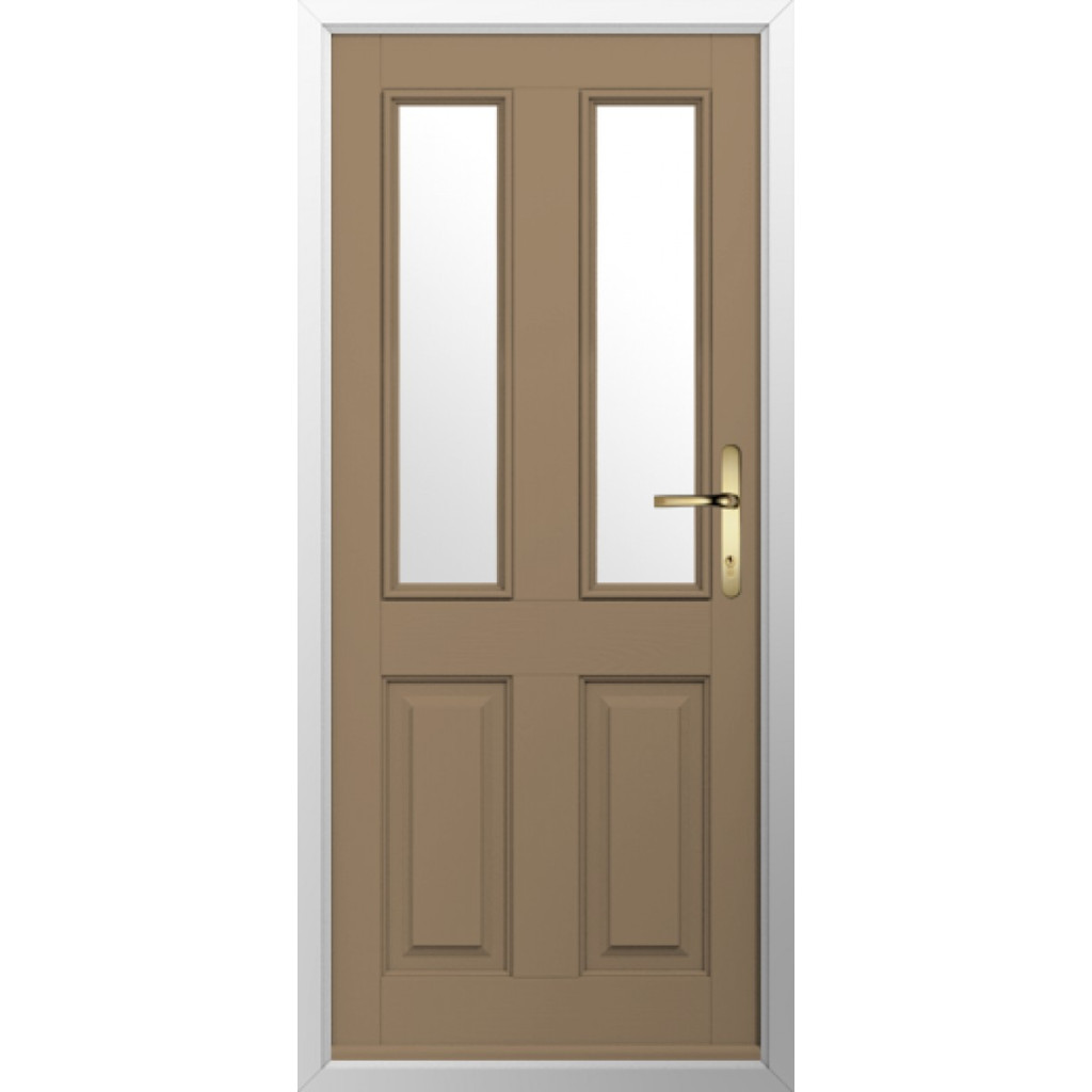 Solidor Ludlow 2 Composite Traditional Door In Truffle Brown Image