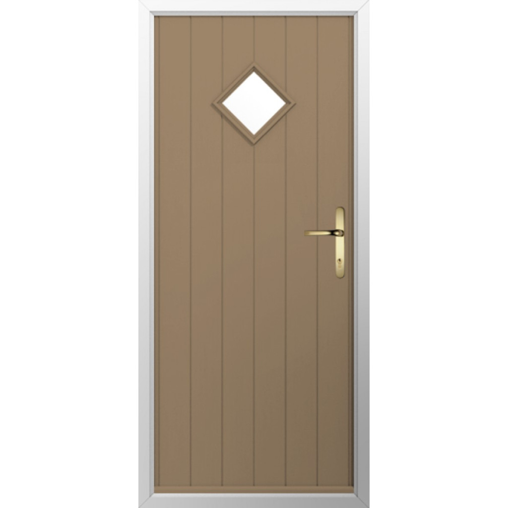 Solidor Flint 1 Composite Traditional Door In Truffle Brown Image