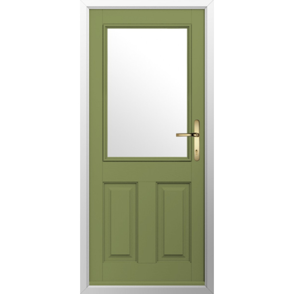 Solidor Beeston 1 Composite Traditional Door In Forest Green Image