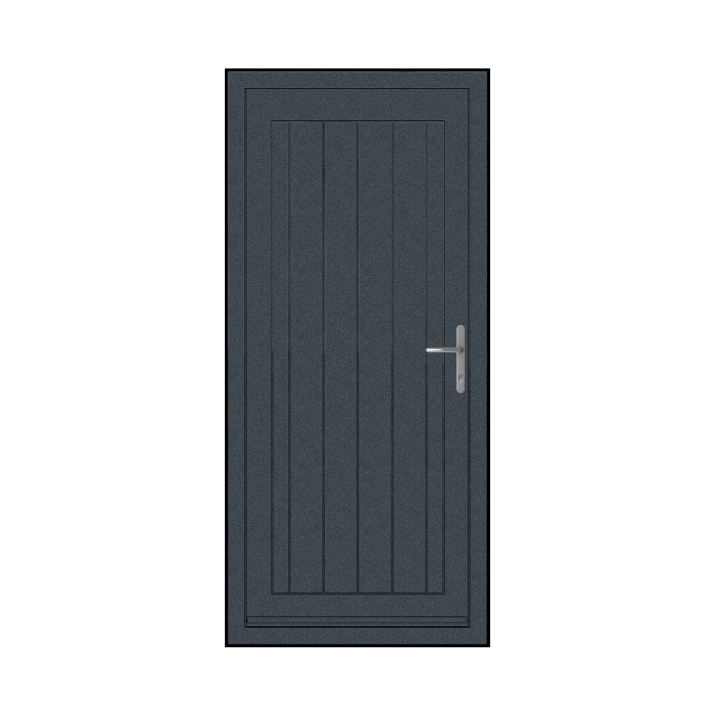 Smart Signature Abbey Solid Aluminium Composite Door In Antique Grey Image