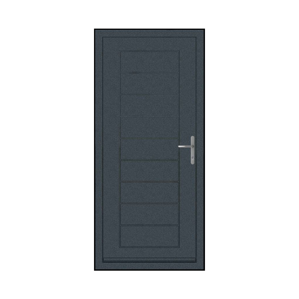Smart Signature Portobello Aluminium Composite Door In Antique Grey Image