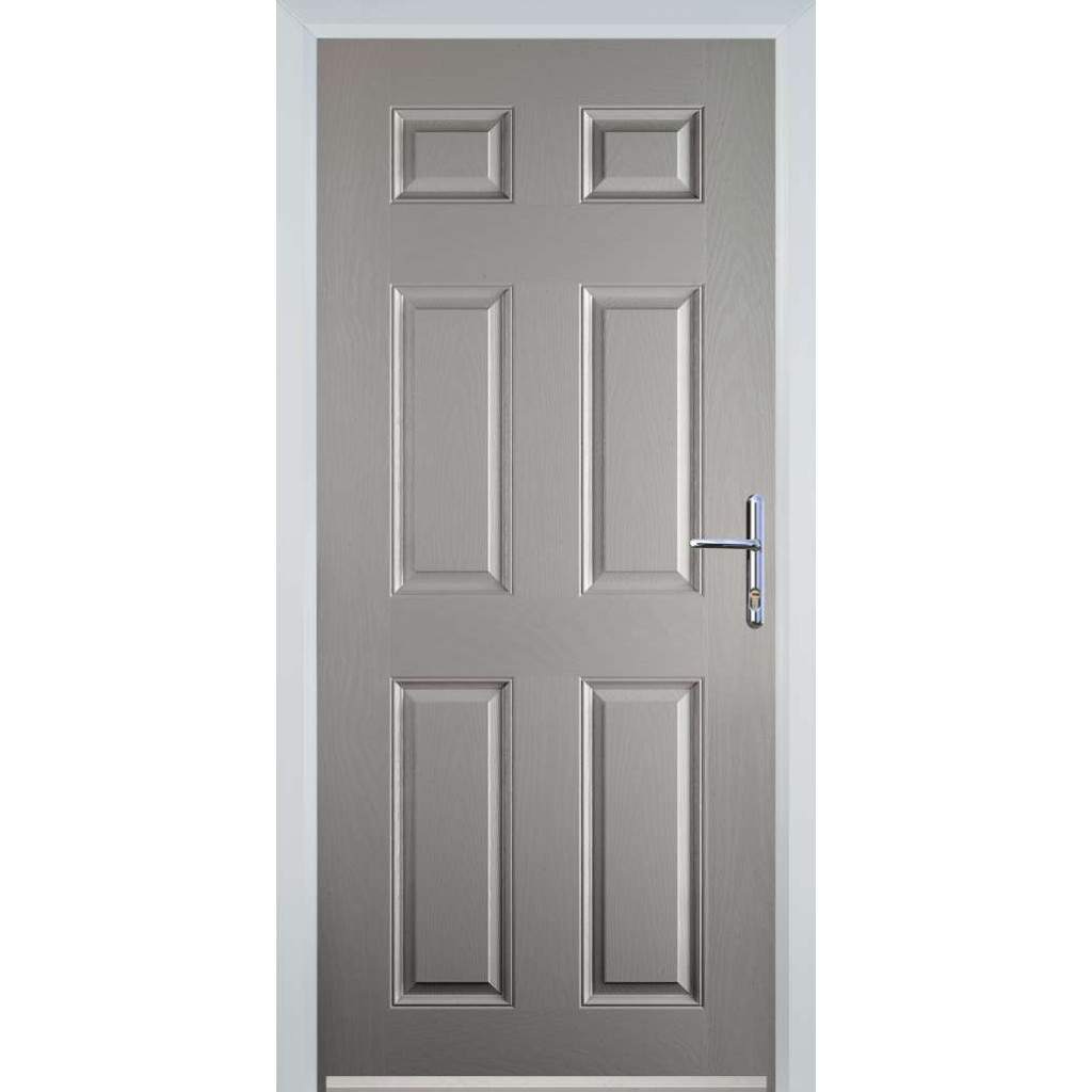 Door Stop 6 Panel (H) Composite Traditional Door In Agate Grey Image
