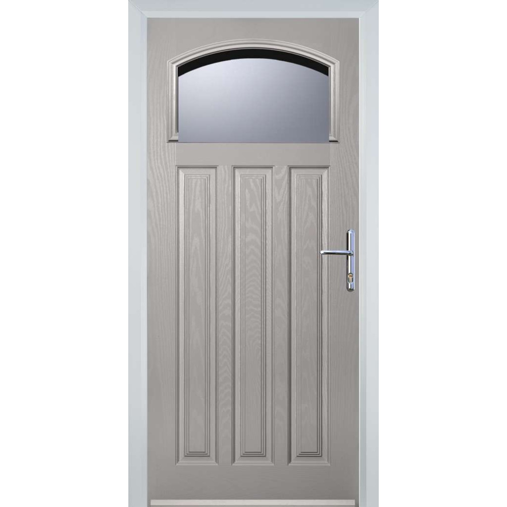 Door Stop 3 Panel 1 Square (61) Composite Traditional Door In Agate Grey Image