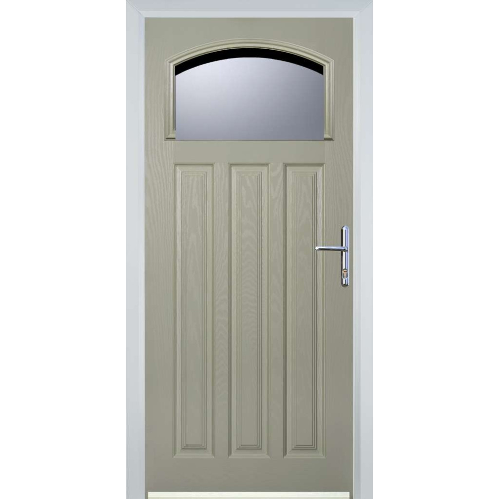 Door Stop 3 Panel 1 Square (61) Composite Traditional Door In Pebble Grey Image