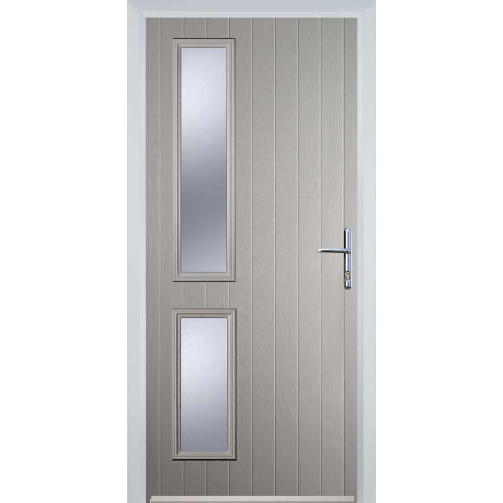 Door Stop Twin Side (ZH) Composite Contemporary Door In Agate Grey Image