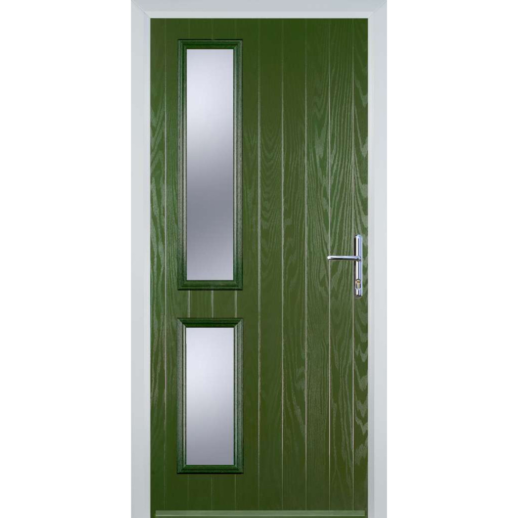 Door Stop Twin Side (ZH) Composite Contemporary Door In Fern Green Image