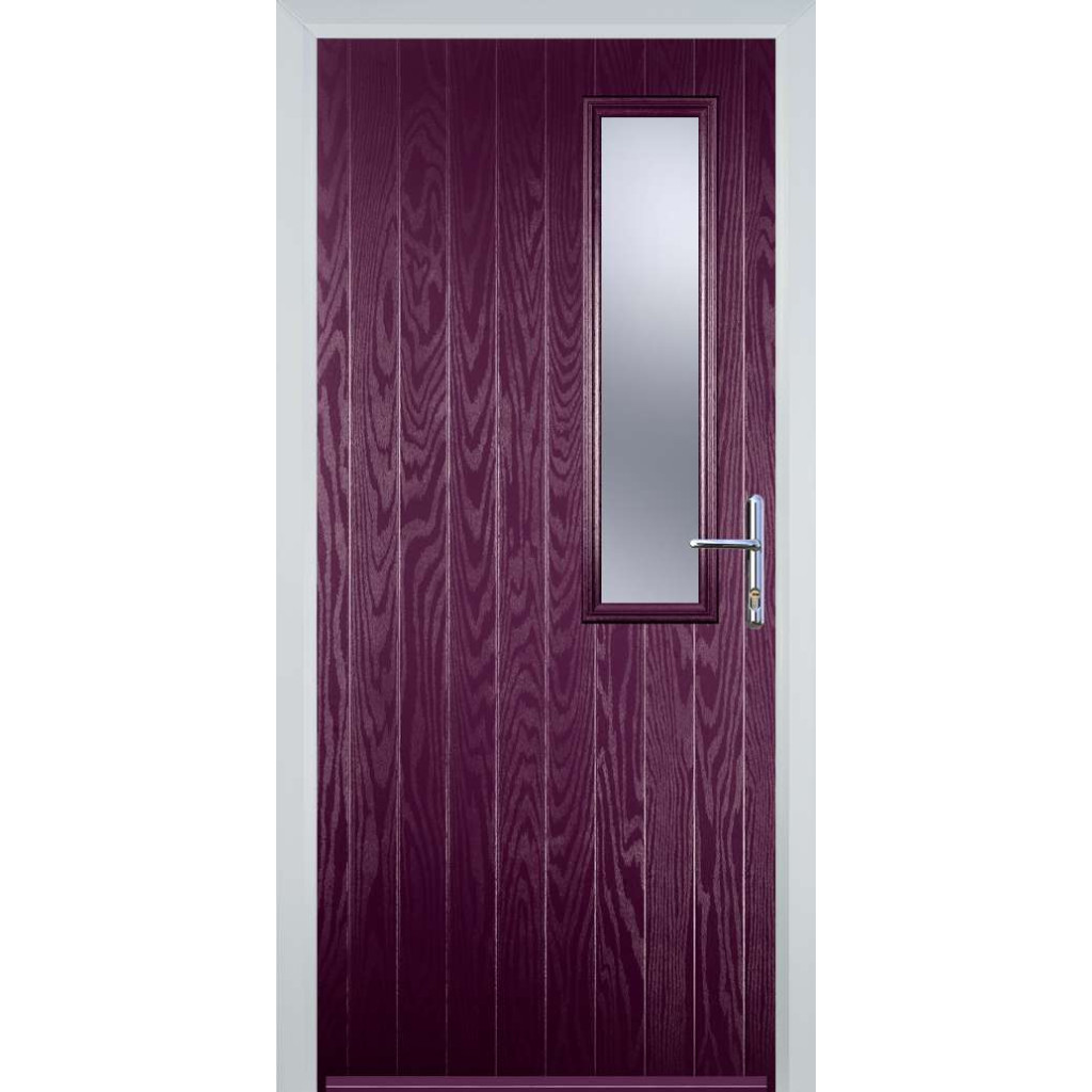 Door Stop Mid Square (56) Composite Contemporary Door In Purple Violet Image