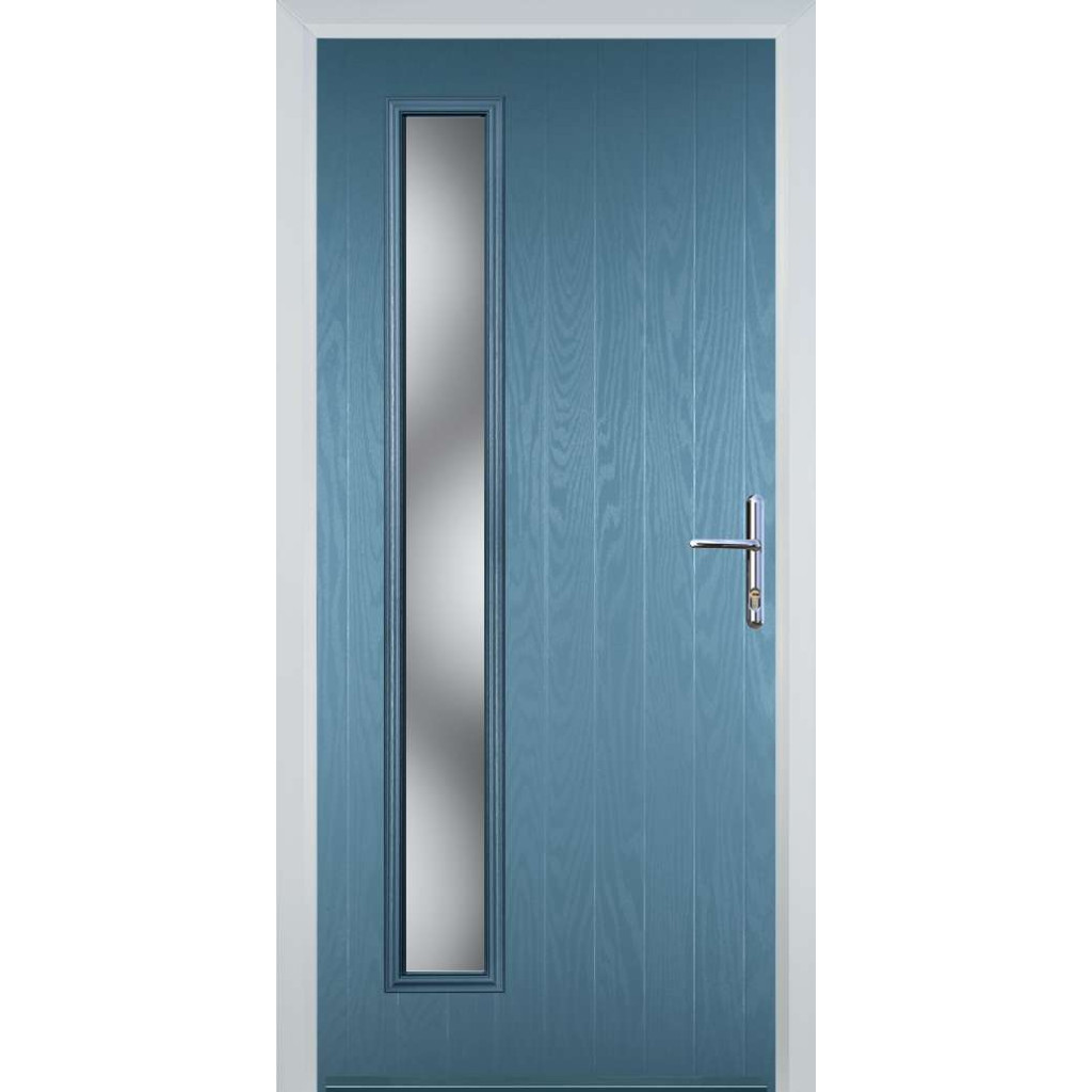 Door Stop Cottage Long (60) Composite Contemporary Door In Pastel Blue Image