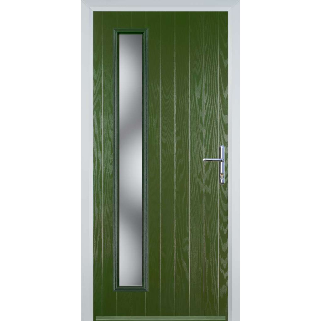Door Stop Cottage Long (60) Composite Contemporary Door In Fern Green Image