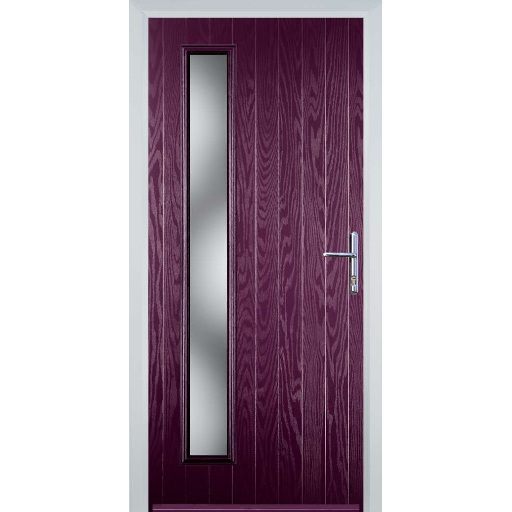 Door Stop Cottage Long (60) Composite Contemporary Door In Purple Violet Image