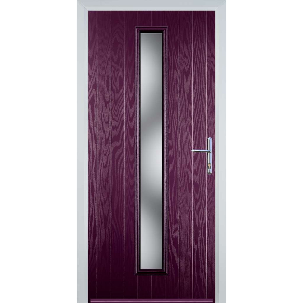 Door Stop Cottage Long (59) Composite Contemporary Door In Purple Violet Image