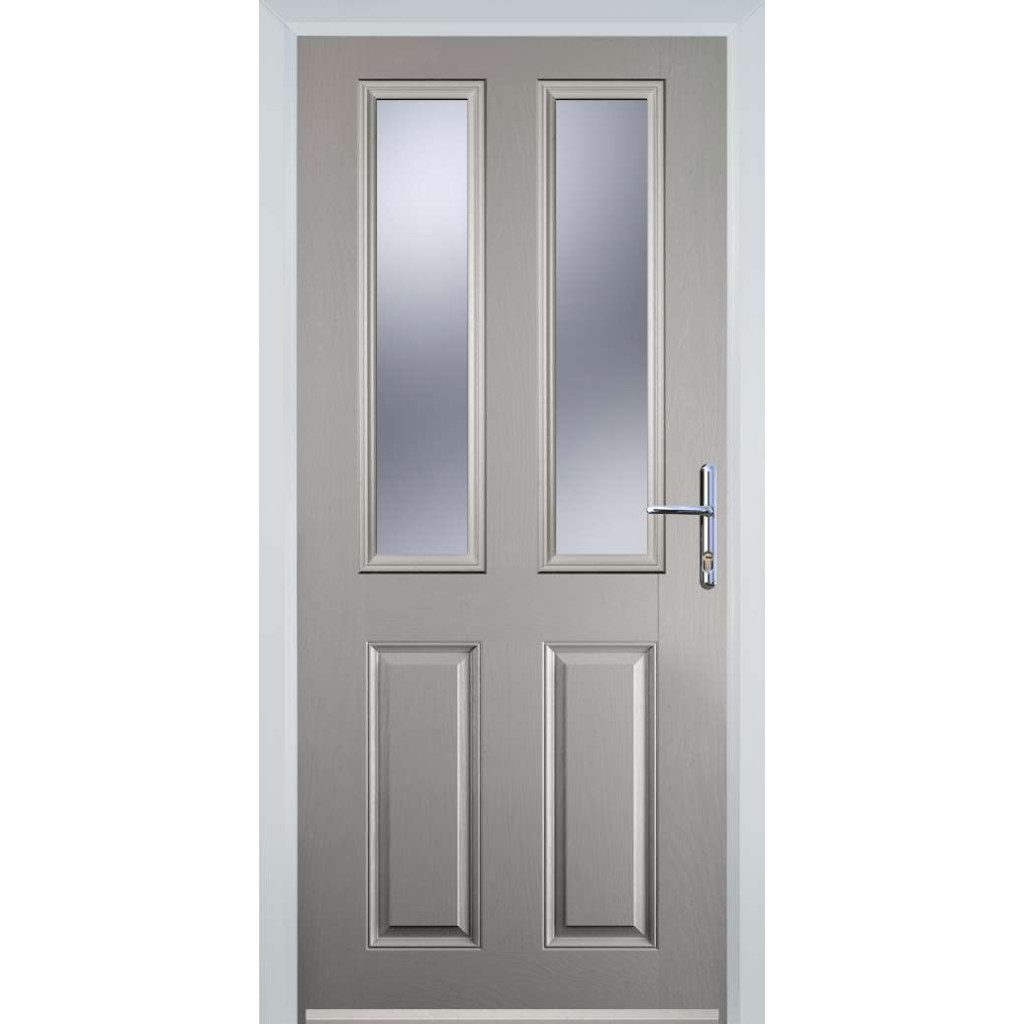 Door Stop 2 Panel 2 Square (C) Composite Traditional Door In Agate Grey Image