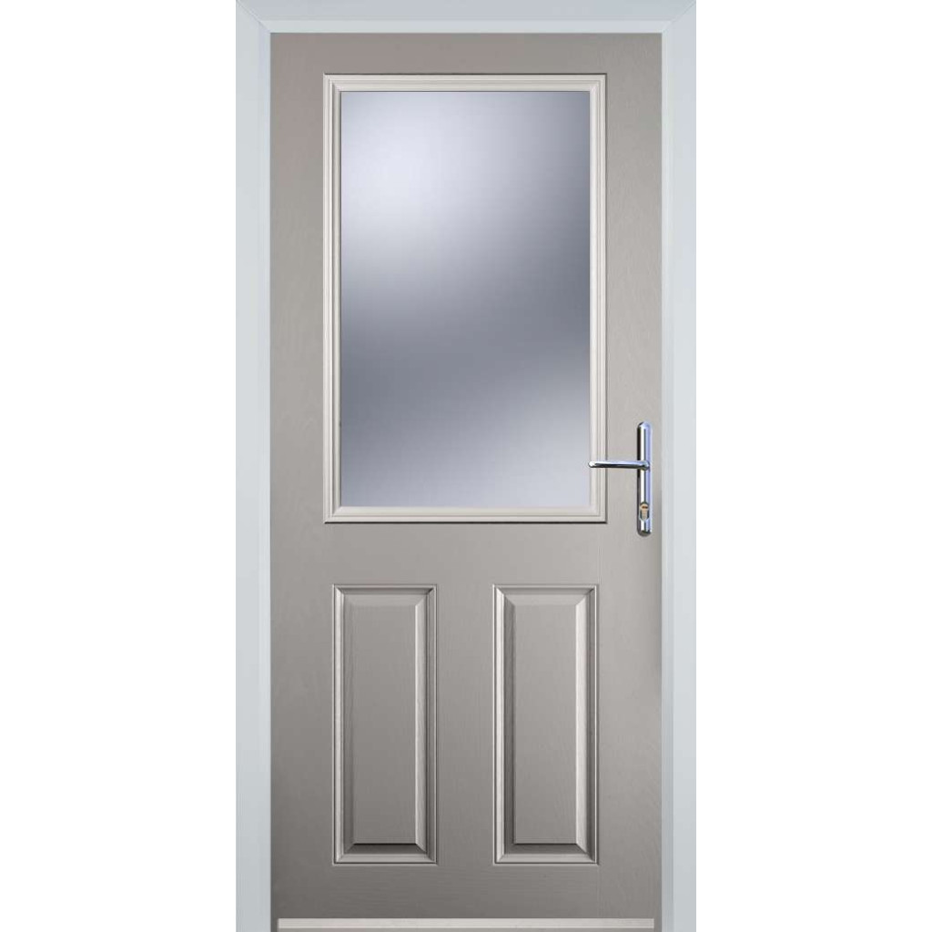 Door Stop 2 Panel 1 Square (F) Composite Traditional Door In Agate Grey Image