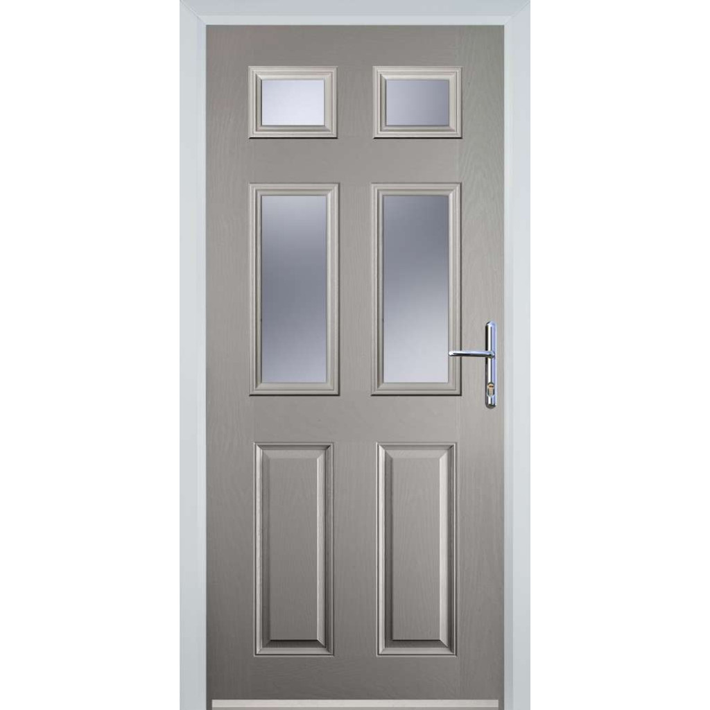 Door Stop 2 Panel 4 Square (T) Composite Traditional Door In Agate Grey Image