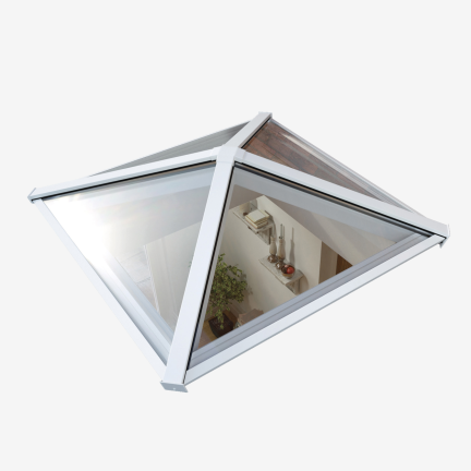 Atlas Square/Pyramid Lantern (1000mm x 1000mm) In Black (Ral 9005) - Double Glazed - Self clean Solar Neutral