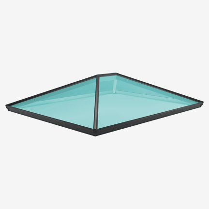 Korniche Roof Lantern In Grey (Ral 7016M) - (1000mm x 1000mm)