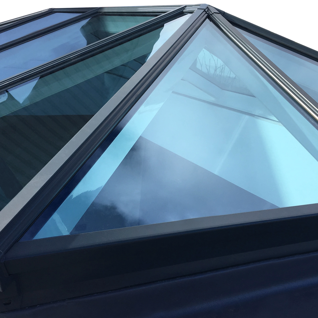 Korniche Roof Lantern In White (Ral 9010G) - (1000mm x 1000mm) Image