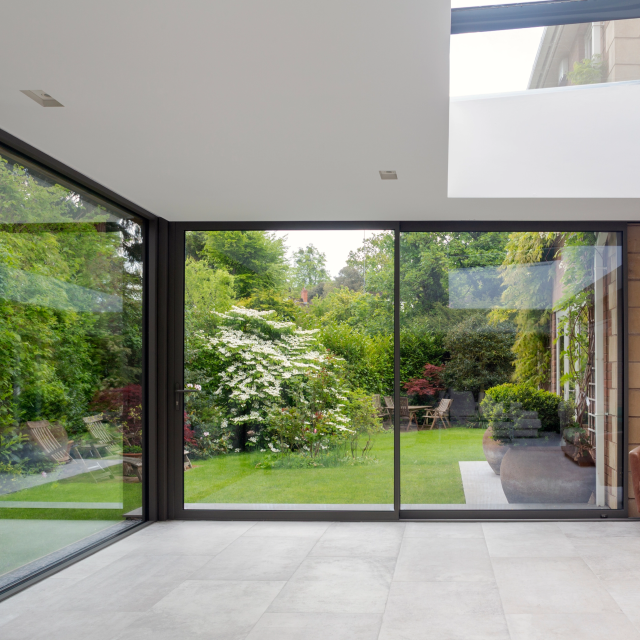 Smart Visoglide 2 Pane Sliding Door In Grey (Matt) - (2000mm x 2000mm) Thumbnail