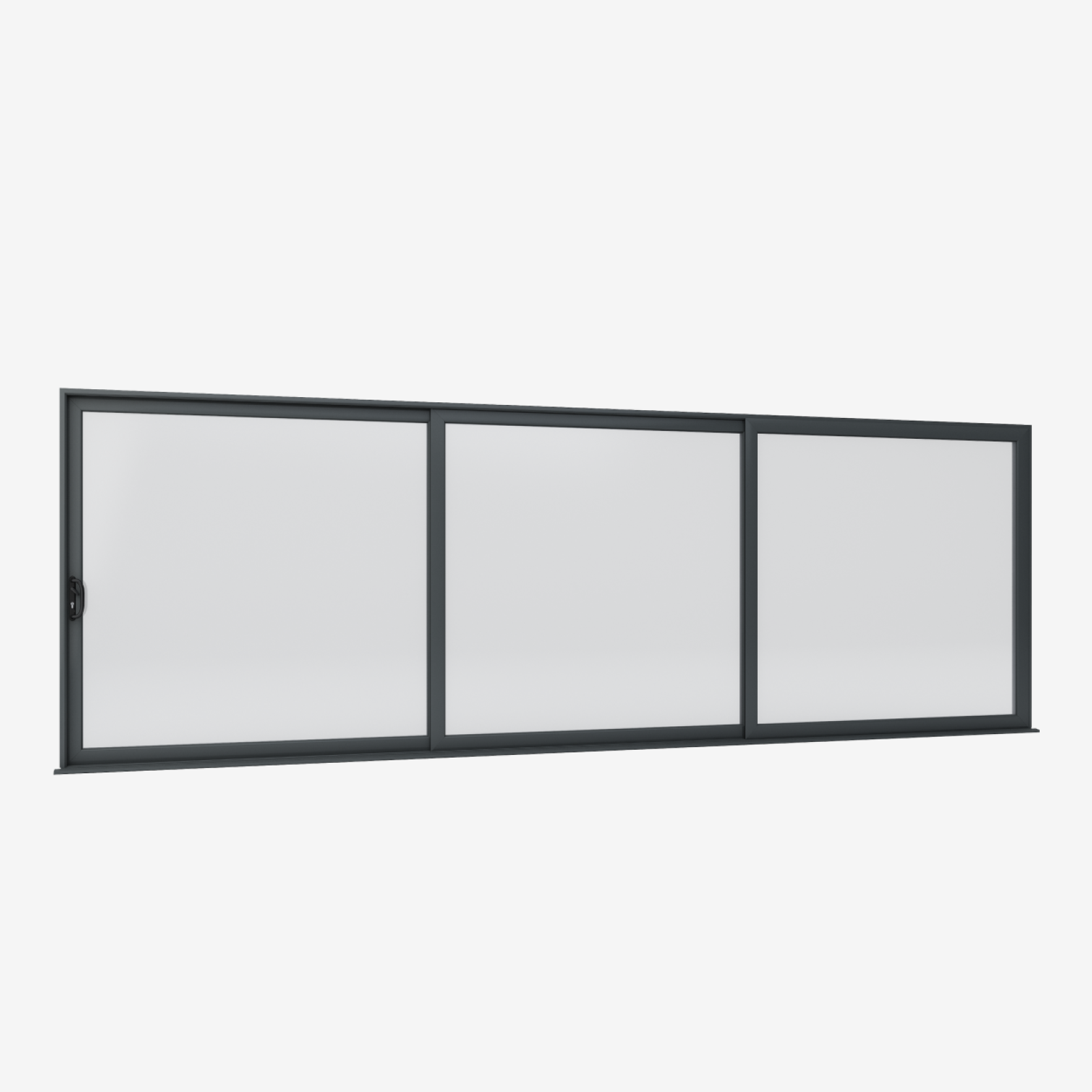 Smart Visoglide 3 Pane Sliding Door In Grey (Matt) - (3000mm x 2000mm) Large
                        Image