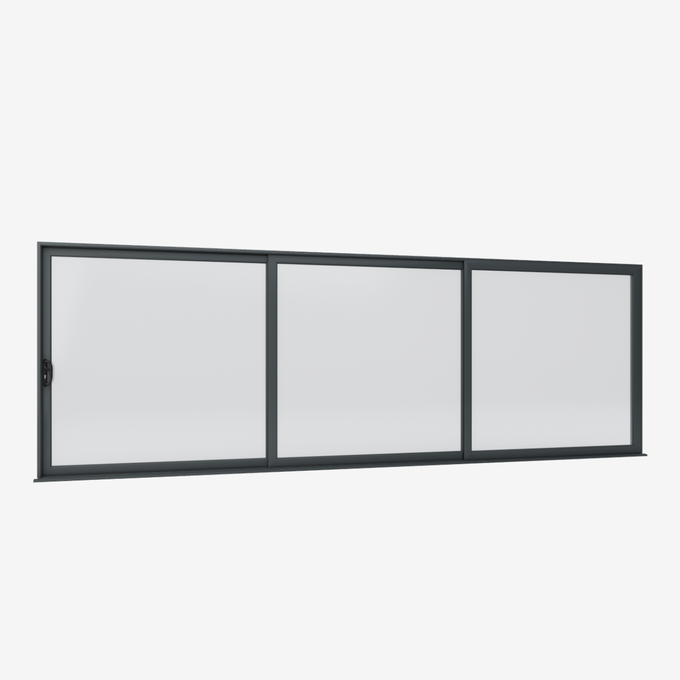 Smart Visoglide 3 Pane Sliding Door In Grey (Matt) - (3000mm x 2000mm) Image