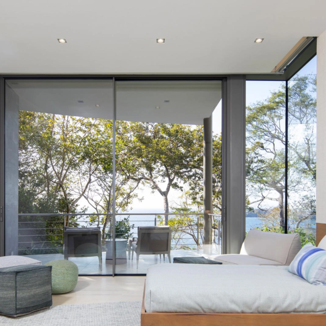 Cortizo Cor Vision 2 Pane Slimline Sliding Door In Grey 7016 (Matt finish) - XX (2000mm x 2000mm) Thumbnail