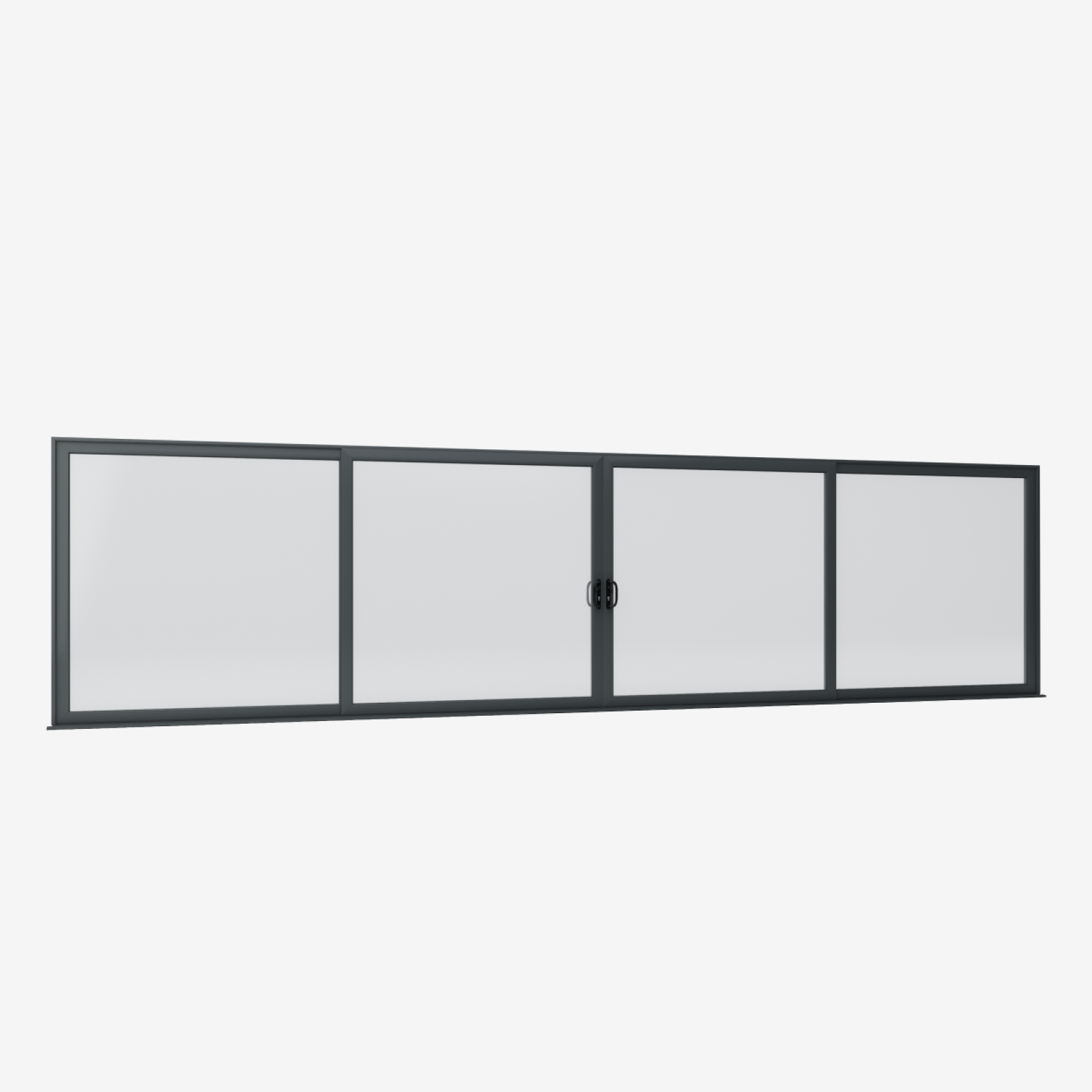 Smart Visoglide 4 Pane Sliding Door In Grey (Matt) - (4000mm x 2000mm) Large
                        Image