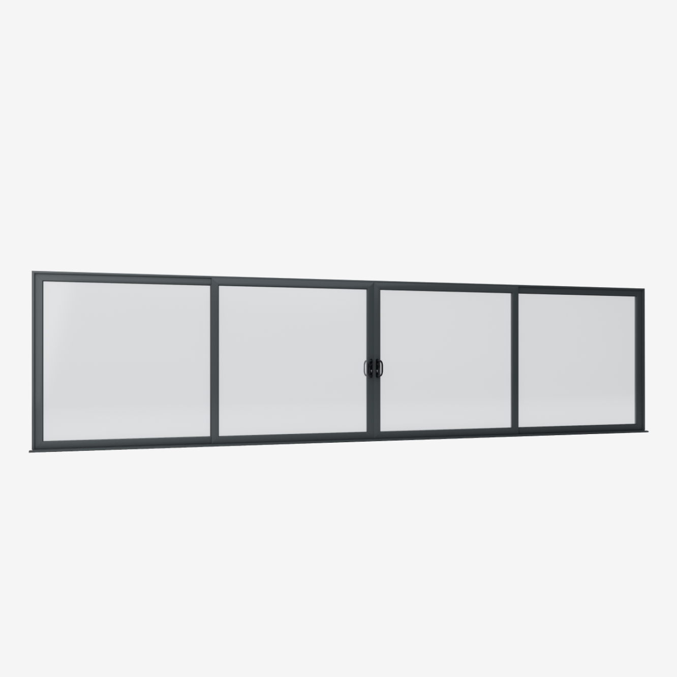 Smart Visoglide 4 Pane Sliding Door In Grey (Matt) - (4000mm x 2000mm) Image