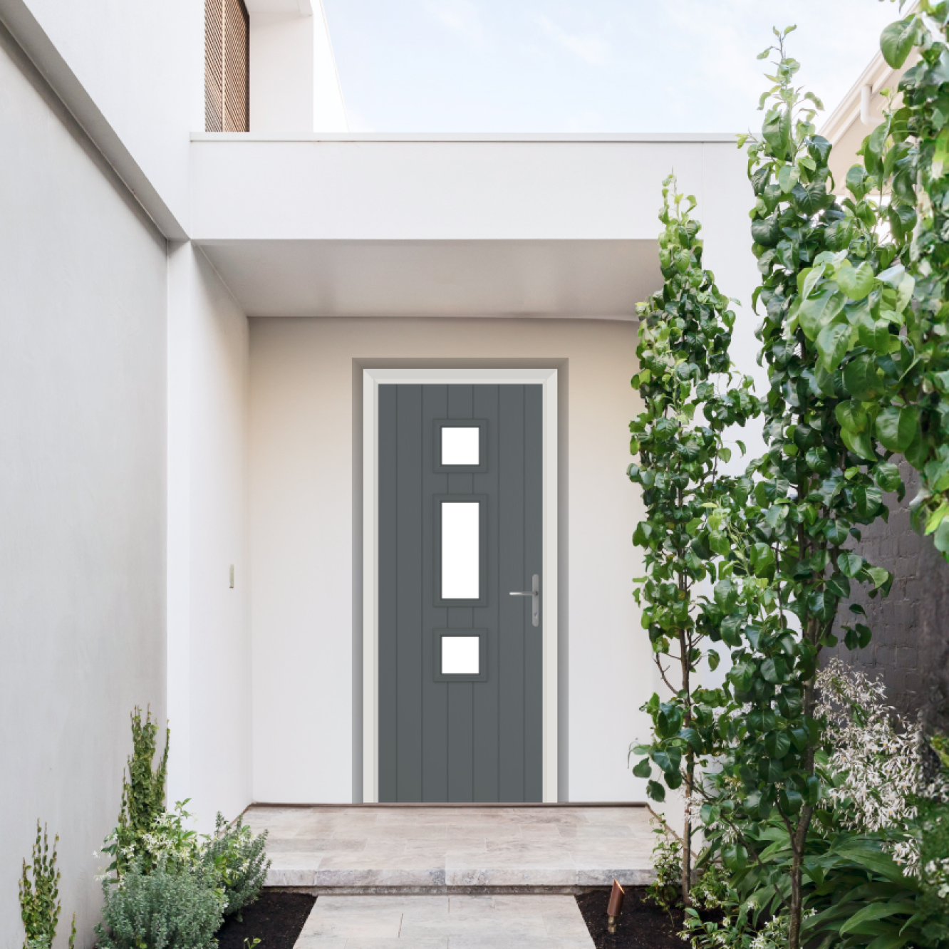 Comp Door York Composite Door In Slate Grey Image
