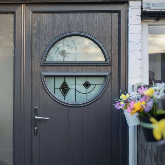 Comp Door Aston Solid Composite Door In White Thumbnail