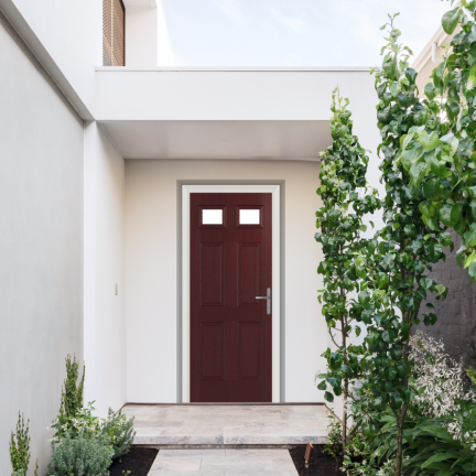 Comp Door Middleton Glazed 2 Composite Door In Rosewood