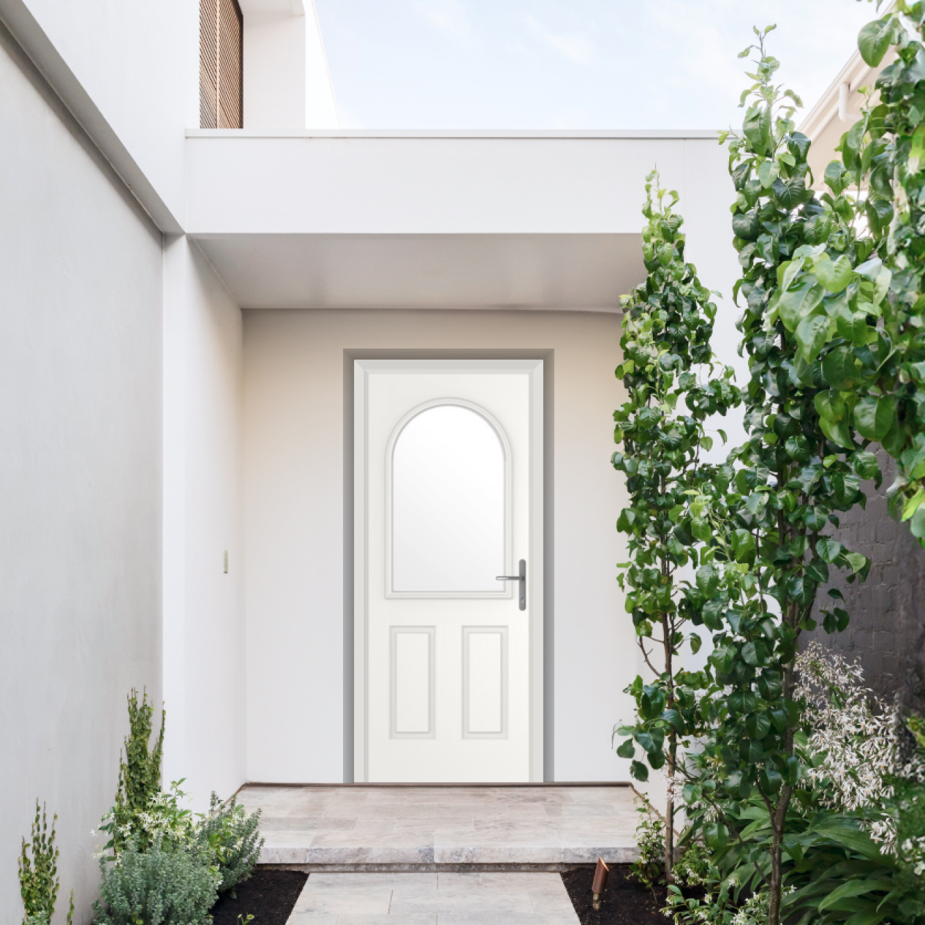 Comp Door Grafton Composite Door In Foiled White Image