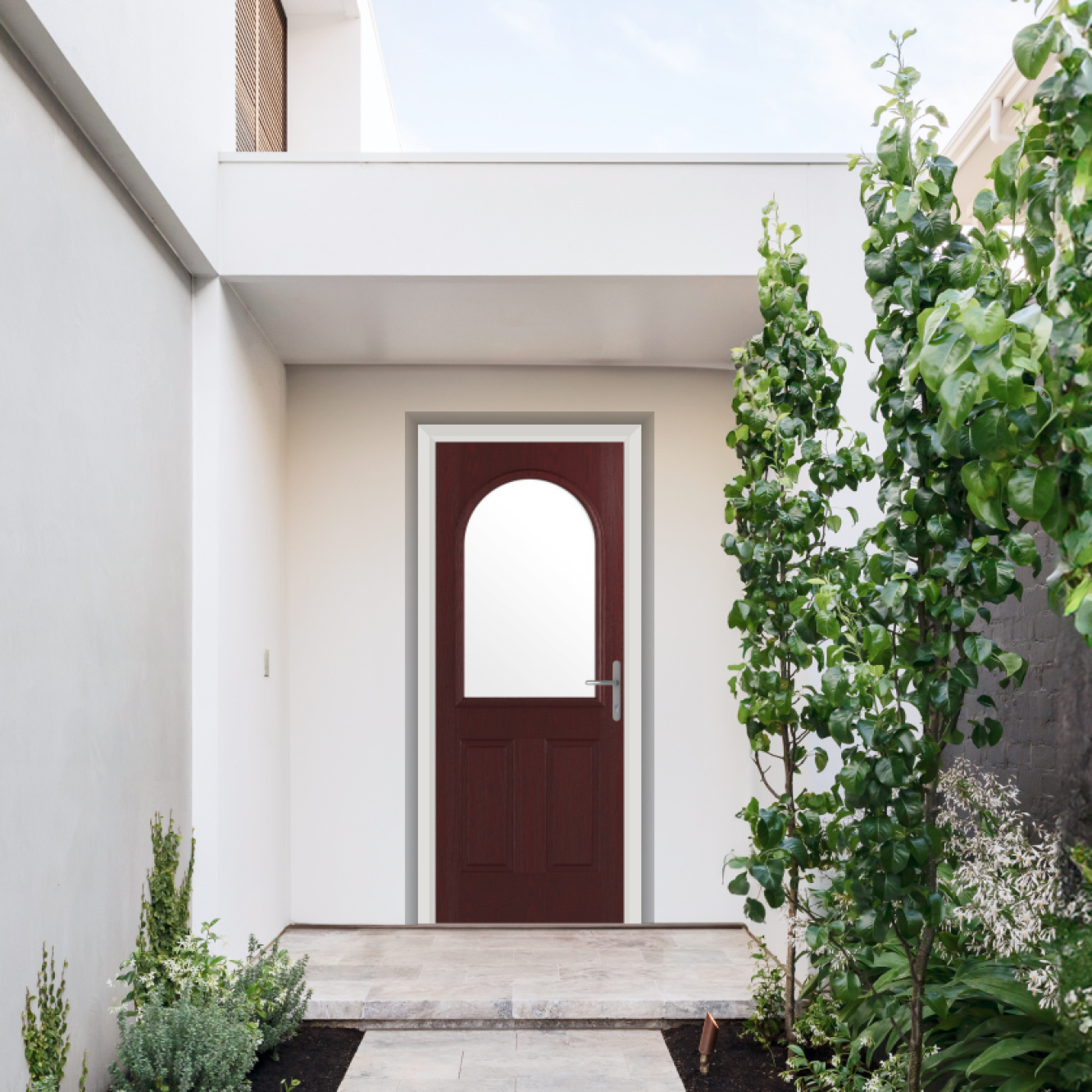 Comp Door Grafton Composite Door In Rosewood Image