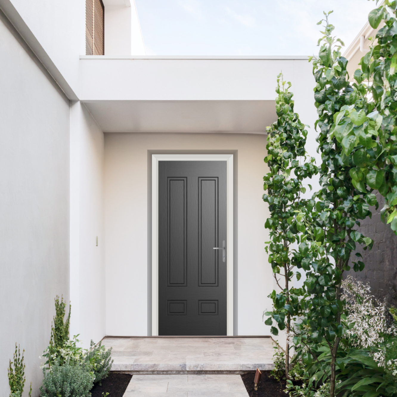 Comp Door Aston Solid Composite Door In Black Image