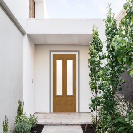 Comp Door Aston Glazed 2 Composite Door In Oak