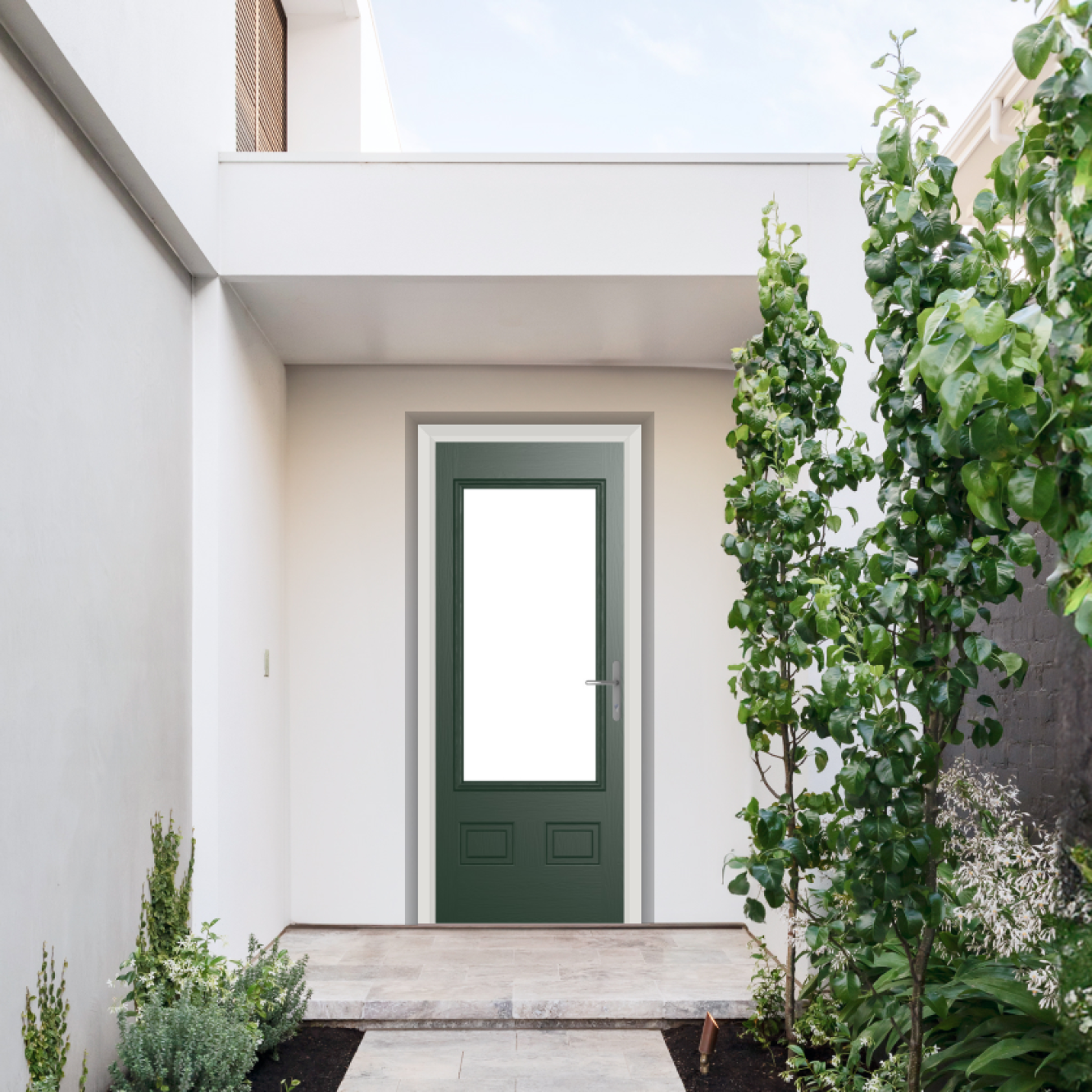 Comp Door Walcot Composite Door In Green Image
