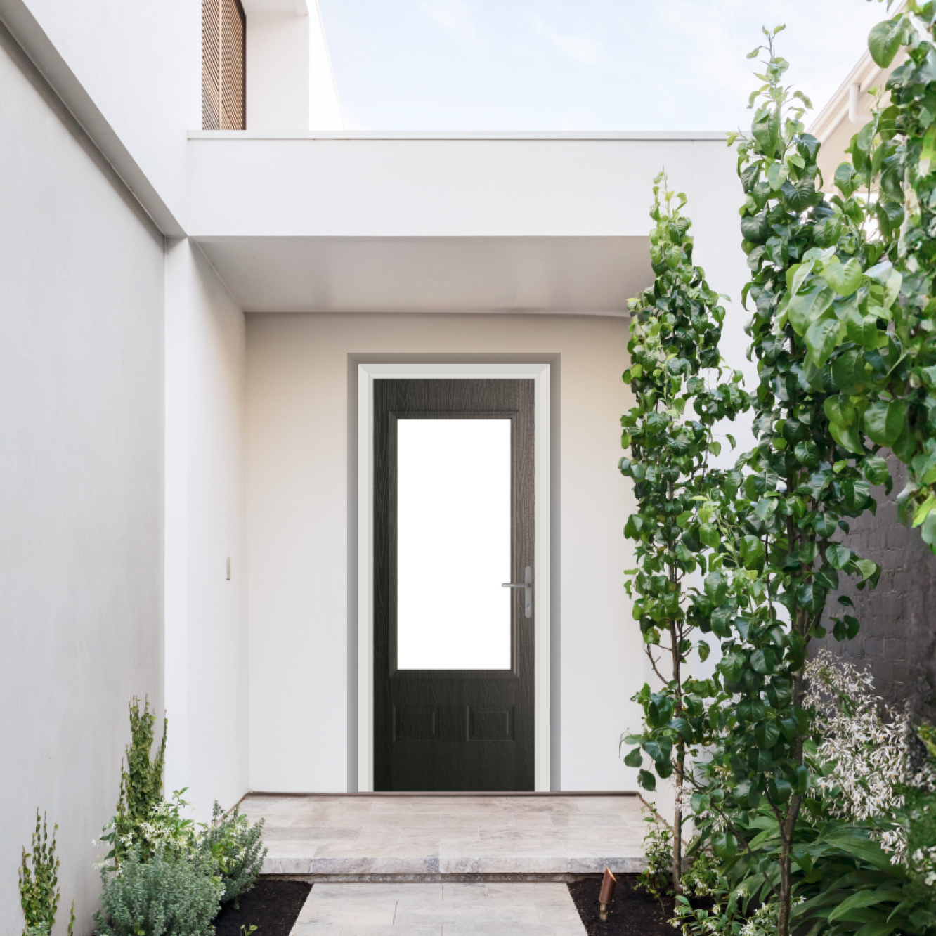 Comp Door Walcot Composite Door In Schwarzbraun Image