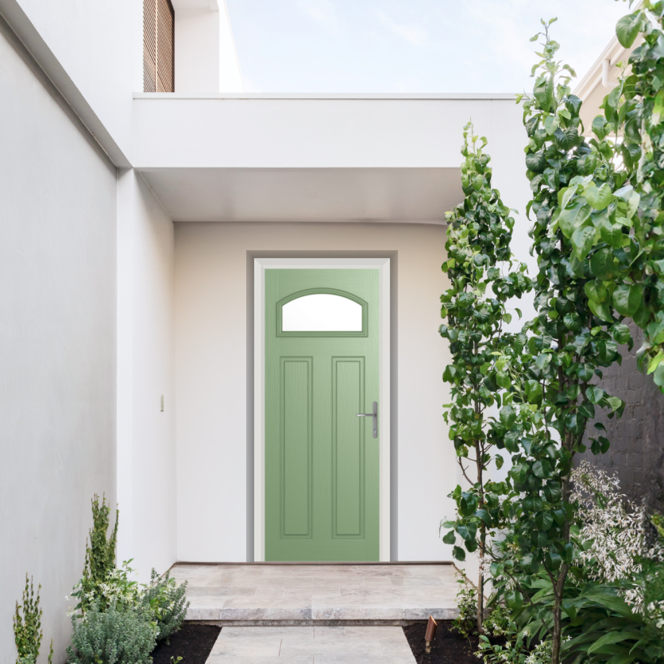 Comp Door Harlington Composite Door In Chartwell Green Image
