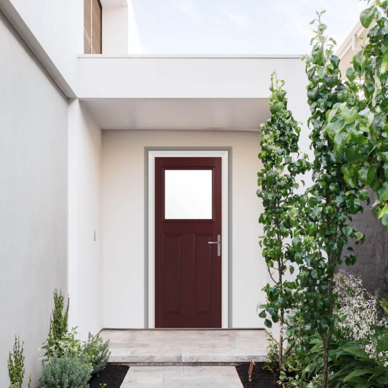 Comp Door Axwell Composite Door In Rosewood Image
