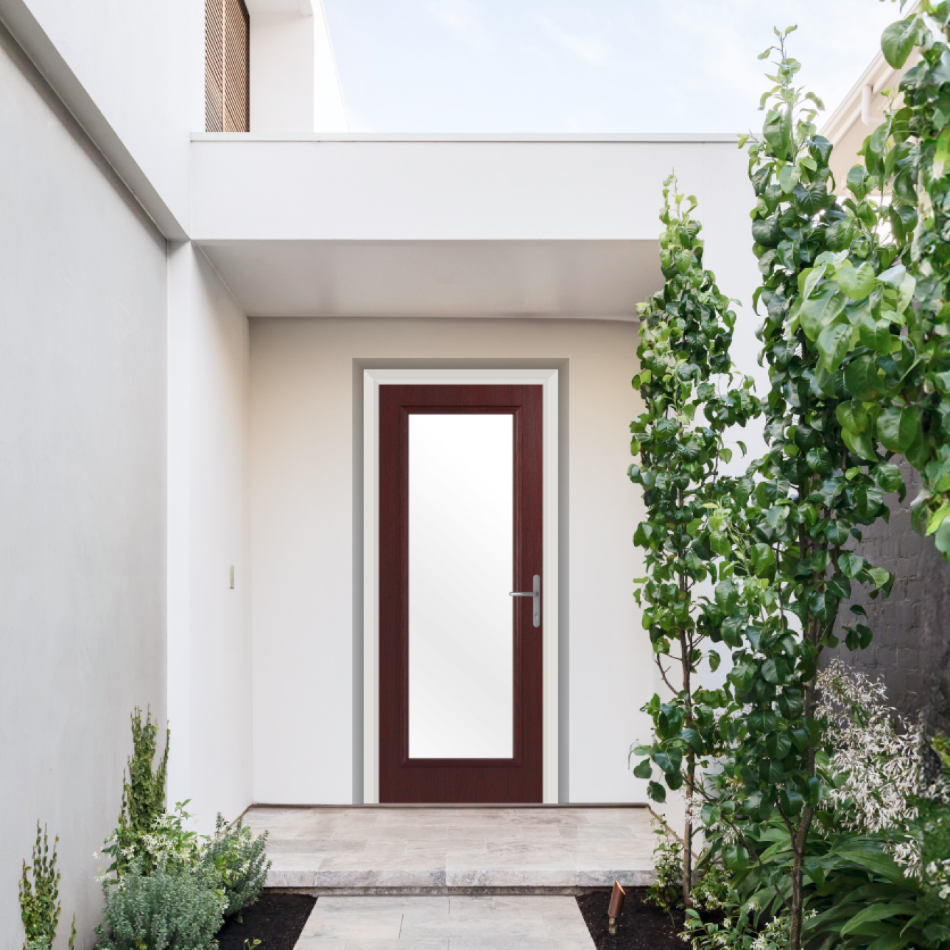 Comp Door Hatton Composite Door In Rosewood Image